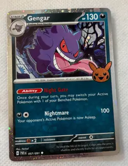 Gengar #57/91 Cosmos Holo Pokemon Card TCG Halloween Trick Or Trade 2024 NM - Image 1