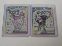 UMBREON AND ESPEON EX PRISMATIC EVOLUTIONS 175 & 176 PROMO CARDS - Image 1