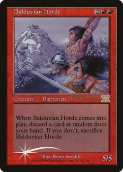 Balduvian Horde -Foil Light Play MTG Promos: Unique and Miscellaneous - Image 1