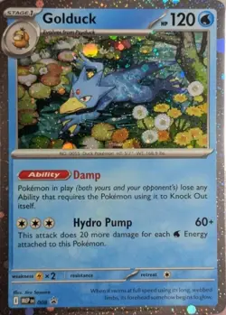 Pokemon Mega Evolution Black Star Promo Card #008 Golduck - Image 1