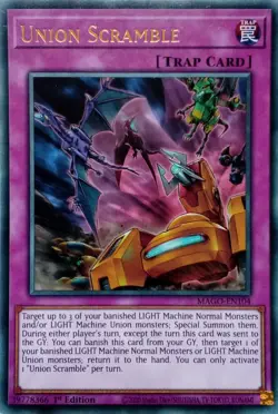 MAGO-EN104 UNION SCRAMBLE RARE 1ST EDITION YuGiOh CARD - Image 1