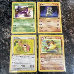 Pokemon Cards First Edition Lot Of 4 - Image 1