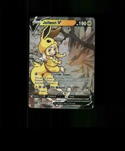 Fan-Art READ DESCRIPTION BELOW HOLO Jolteon Card Jolteon Pokemon Card p1 - Image 1