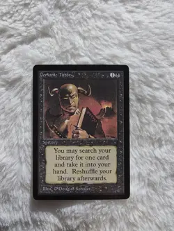 *P R 0 X Y* MTG Magic The Gathering Demonic Tutor Trading Card *P R 0 X Y* - Image 1