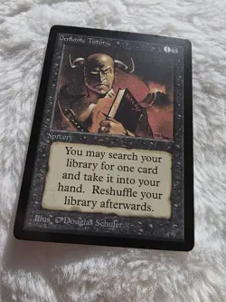 *P R 0 X Y* MTG Magic The Gathering Demonic Tutor Trading Card *P R 0 X Y* - Image 2
