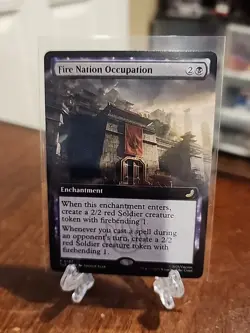 MTG Magic The Gathering Avatar Fire Nation Occupation Extended Art Eternal - Image 1