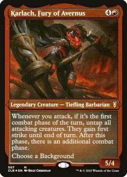 Karlach, Fury of Avernus (Foil Etched) - Commander Legends: Baldur's Gate - Image 1