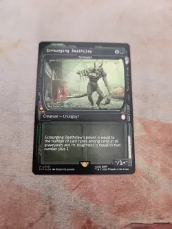 Scrounging Deathclaw-Tarmogoyf Showcase Foil Universes Beyond Fallout MTG NM - Image 1