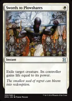Hero Deal, English - 1 x MTG Swords to Plowshares Eternal Masters - Image 1