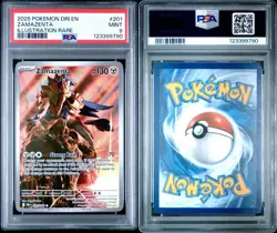 PSA 9 Zamazenta 201/182 Pokemon Sv10: Destined Rivals Illustration Rare 2025 - Image 3
