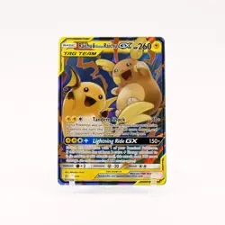 Raichu & Alolan Raichu GX - 54/236 Unified Minds Ultra Rare Pokemon - NM/MINT - Image 1