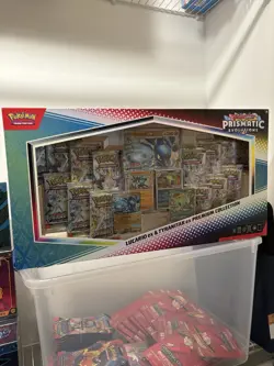 PRISMATIC EVOLUTIONS Lucario EX and Tyranitar EX Premium Collection Sam’s Club - Image 1