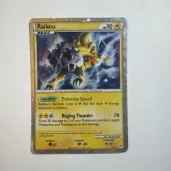 Raikou SL9 Pokemon Call of Legends Shiny Holo Rare MP - Image 1
