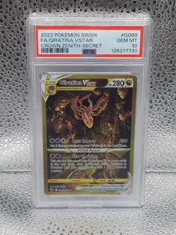 Giratina Vstar GG69/GG70 PSA 10 2023 Pokemon Crown Zenith - Image 1
