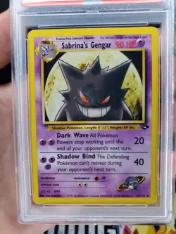 Pokemon Sabrina's Gengar 29/132 Gym Challenge Unlimited Edition Rare Psa 4 - Image 2