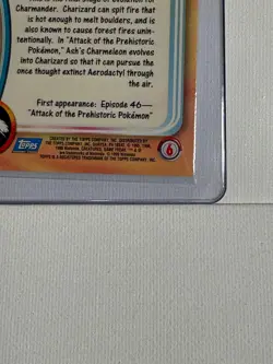 Topps Pokemon TCG Charizard #6 NM Blue Logo - Image 4