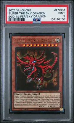 Slifer The Sky Dragon 2021 Yu-Gi-Oh! Egyptian God Deck #EGS1-EN001 PSA 9 - Image 1