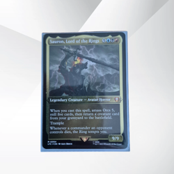 Sauron, Lord of The Rings Mythic LTC 0084 Magic: MTG Display Commander Card - Image 1