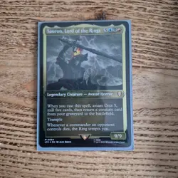 Sauron, Lord of The Rings Mythic LTC 0084 Magic: MTG Display Commander Card - Image 2