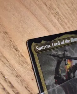 Sauron, Lord of The Rings Mythic LTC 0084 Magic: MTG Display Commander Card - Image 3