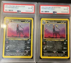Pokemon Card- 2001 NEO REVELATION #8 HOUNDOOM-HOLO PSA 6 EX-MT - Image 3