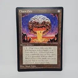Magic The Gathering MTG Chaos Orb Oversized 6" X 9" Promo Card (1993) - Image 1