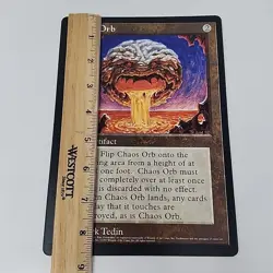 Magic The Gathering MTG Chaos Orb Oversized 6" X 9" Promo Card (1993) - Image 5