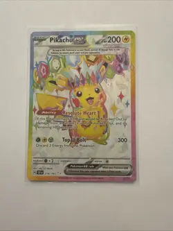 Pokemon TCG Pikachu EX Card Surging Sparks Ultra Rare 219/191 NM - Image 1