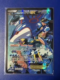 Pokemon TCG Card Team Aqua's Kyogre EX #6/34 Double Crisis Ultra Rare LP - Image 1