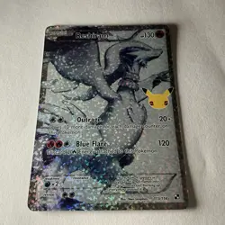 Pokemon TCG Reshiram Black White Holo Full Art Ultra Rare Card 113/114 - Image 1