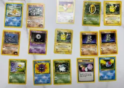 Lot of 20 Pokemon Cards Base Set including Lt. Surge's Eevee 51/132 - Image 3
