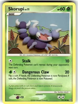 Pokemon Diamond and Pearl Stormfront Card - Skorupi (C) 73/100 - Image 1
