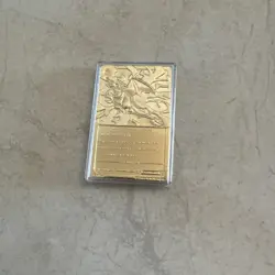 Pokemon Charizard 23k Gold Plated Trading Card 1999 Burger King Limited Edition - Image 2
