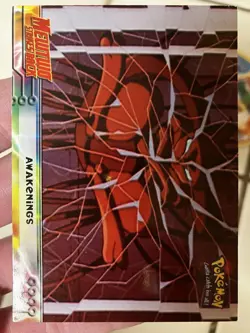 Pokemon Topps CHROME Mewtwo Strikes Back Awakenings SHATTERED RAINBOW Rare Card - Image 1