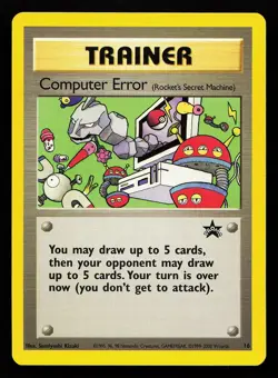 Computer Error 16 WOTC Black Star Promo Pokemon Card - Image 1
