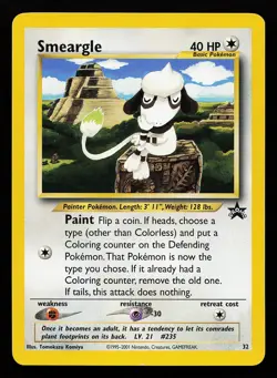 Smeargle 32 WOTC Black Star Promo Pokemon Card - Image 1