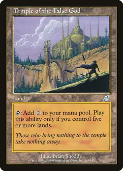 Temple of the False God SP/PL Scourge MTG Magic the Gathering Land English Card - Image 1
