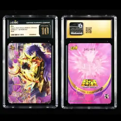 CGC PRISTINE 10 KAYOU 2025 Saint Seiya 340/499 CCG Card CHN SS-BUR-037 Milo - Image 1