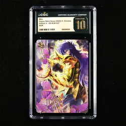 CGC PRISTINE 10 KAYOU 2025 Saint Seiya 340/499 CCG Card CHN SS-BUR-037 Milo - Image 2