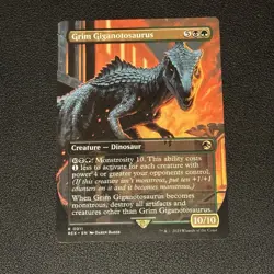 Grim Giganotosaurus 0011 Jurassic World Collection Rare NM MTG - Image 1