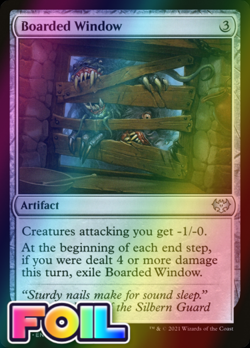 x1 Boarded Window VOW MTG 253/277 FOIL UNCOMMON M/NM 1x - Image 1