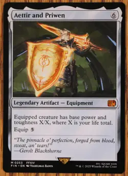 MTG Aettir and Priwen Magic The Gathering Final Fantasy NM/Mint - Image 1