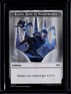 Kaito, Bane Of Nightmares - 17 - Token - DSK - NM - MTG Magic the Gathering - Image 1