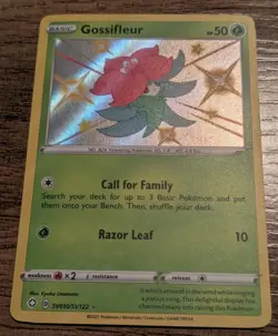 Pokemon TCG Gossifleur Shining Fates SV010/SV122 Holo Shiny Holo Rare NM - Image 1