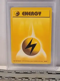 1999 POKEMON GAME #100 LIGHTNING ENERGY PSA 10 GEM MINT - Image 3