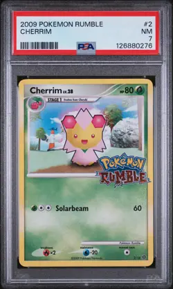 2009 POKEMON RUMBLE #2 CHERRIM PSA 7 - Image 1