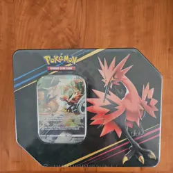 Pokemon TCG: Crown Zenith Tin Galarian Zapdos New - Factory Sealed 5 packs - Image 1