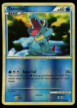 Pokemon Totodile 74/95 Heartgold & SoulSilver Call of Legends Reverse Holo NM - Image 1
