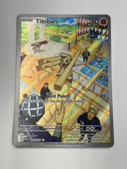 Timburr 183/167 Pokemon 2024 : Twilight Masquerade Holo Nm - Image 1