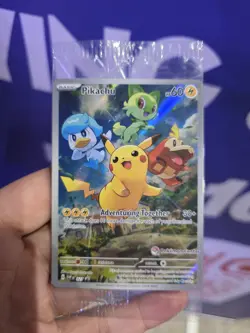 2023 Pikachu Pokemon Center Promo SVP 027 Paldea Evolved SEALED - Image 1